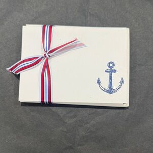 Anchor Notecards with Ribbon